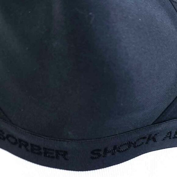 Shock Absorber Firm Support Sports Bra Black 34C Workout Racerback Bra Exercise - Picture 2 of 5